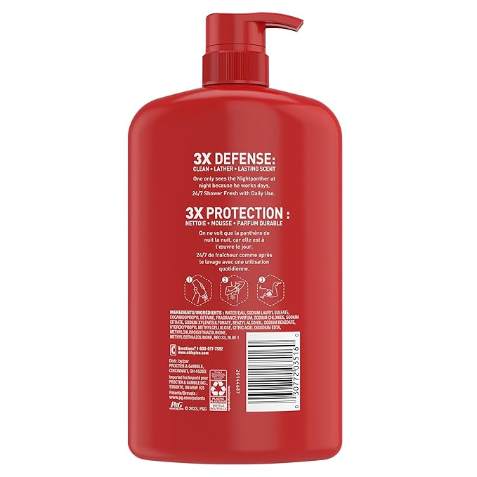 Old Spice Body Wash for Men, 3X Defense,