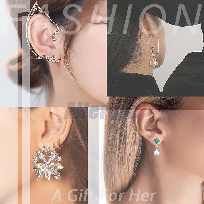 Vintage Crystal Bow Dangle Earrings Rhinestone