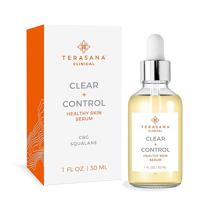 Clinical Clear + Control Healthy Skin Face Serum | All-Natural, Vegan, Cruelty-Free Spot Treatment for Clear Skin (1 FL OZ.)
