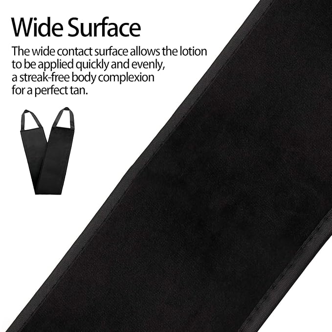 UNIMEIX 4 Pack Self Tanning Mitt Applicator Kit Set Self Tan Back Applicator with Self Tanning Glove for Self Tan Mitt Mini Self Tan Glove and Sunscreen Brush (Black)