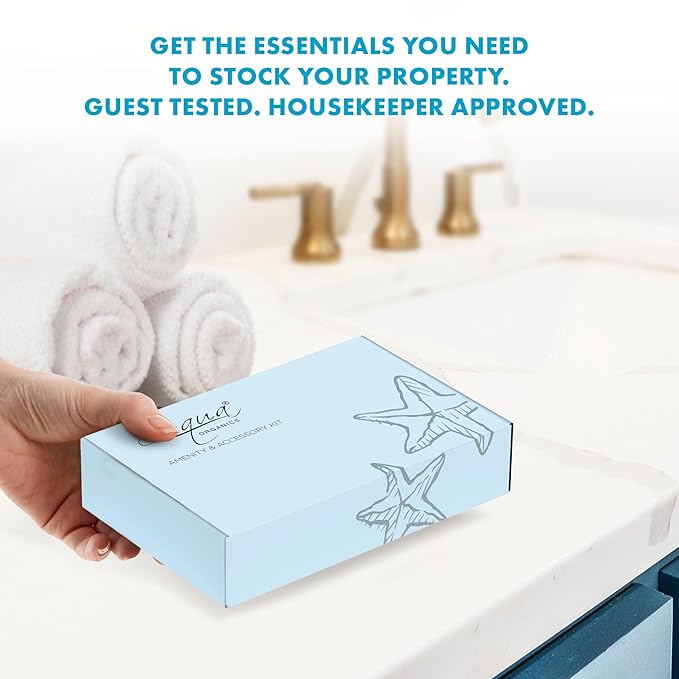 Aqua Organics Amenity Kit|Boxed Hotel Toiletries|Bulk oz
