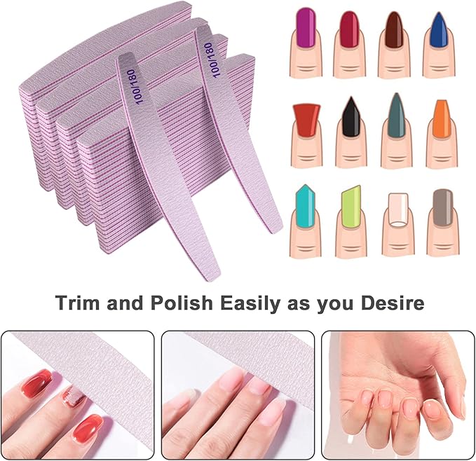 Nail files (100 pcs), 100/180