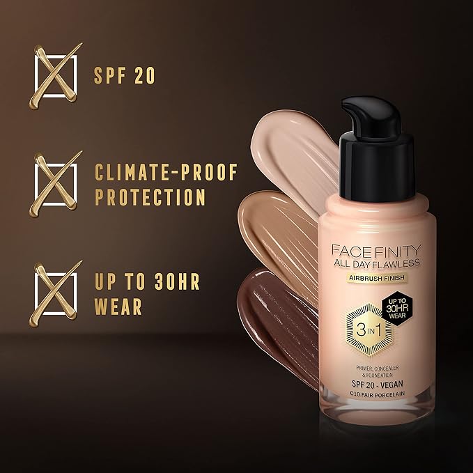 Max Factor Facefinity 3-in-1 All Day Flawless Liquid 30 ml