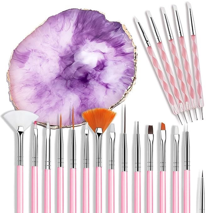 Nail art brushes kit nail