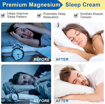 Magnesium Cream, Magnesium Cream for Sleep,Feet,Soothes Muscle Tension,Magnesium Lotion for Relaxation,3.17oz, Magnesium Oil for Feet, Promote Relaxation
