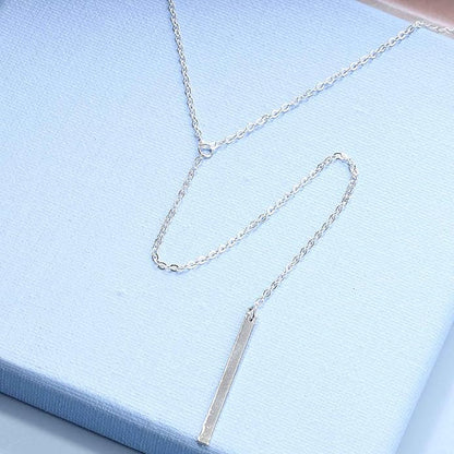 Boho Long Bar Necklace Choker Y