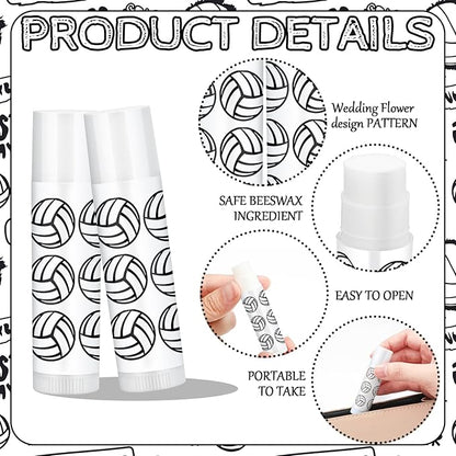 24 Pcs Volleyball Lip Balm Volleyball Supplies