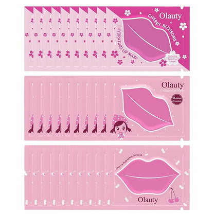 Eakroo 30 Pairs Collagen Crystal Pink Lips
