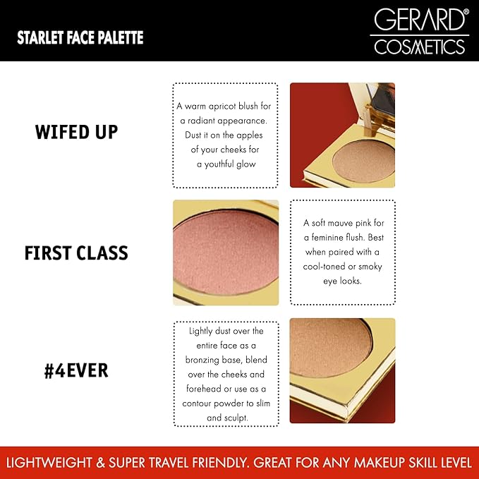 Blush and Bronzer Palette (Honeymoon) by Gerard Cosmetics