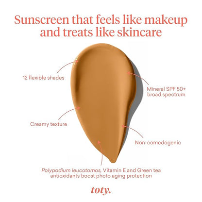 toty - Ilumina CC Cream SPF 50+, 100% WARM CARAMEL