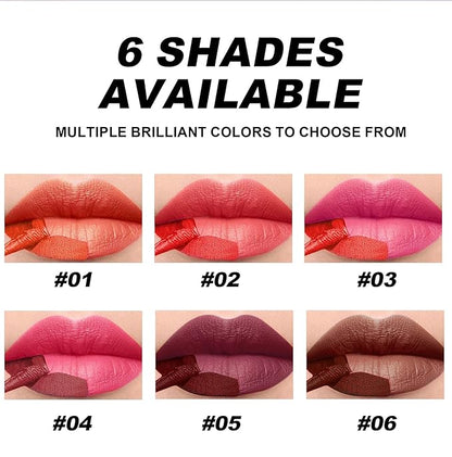 2 PCS Long-Lasting Peel Off Matte Lip Tint, Long-Lasting