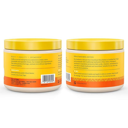 Alaffia, Pure Unrefined Shea Butter, Unscented, 11 oz