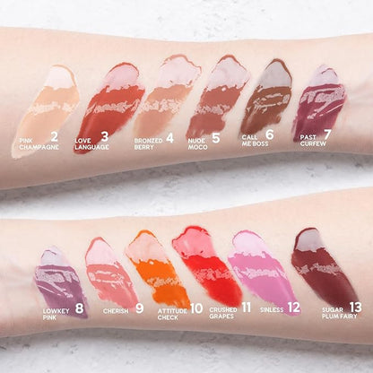VIOLA HOUSE Lip Gloss, Lip Stains Lip Tint Stain, Clear Lip Gloss, Non Stick Lip Makeup.4ML/0.13Fl.Oz(3 love language)