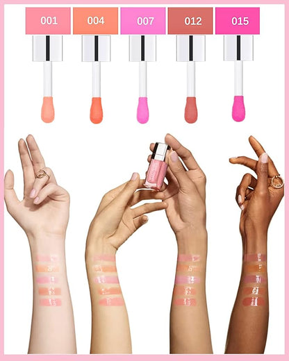 Hydrating Plumping Lip Glow Oil,Shine Tinted Gift