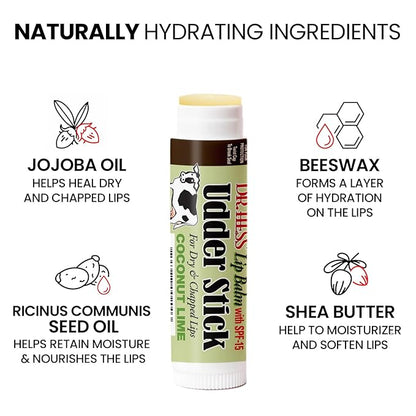 Original Udder Stick SPF Lip Balm, Flavor,
