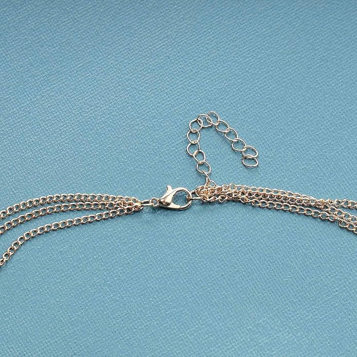 Boho Layered Coin Bar Necklace Gold