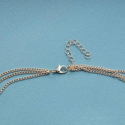 Boho Layered Coin Bar Necklace Gold