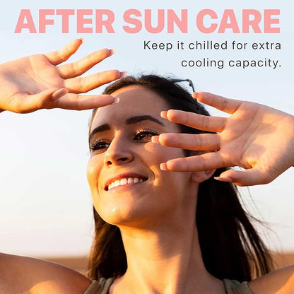 Aloe Vera Gel - USA Made with Natural & Organic Ingredients, Aloe Vera Plant Gel for Face with Vitamin C & E, Pure Aloe Vera Gel for Face Mask, Hair & Skin, Soothing and Cooling Gel for After Sun