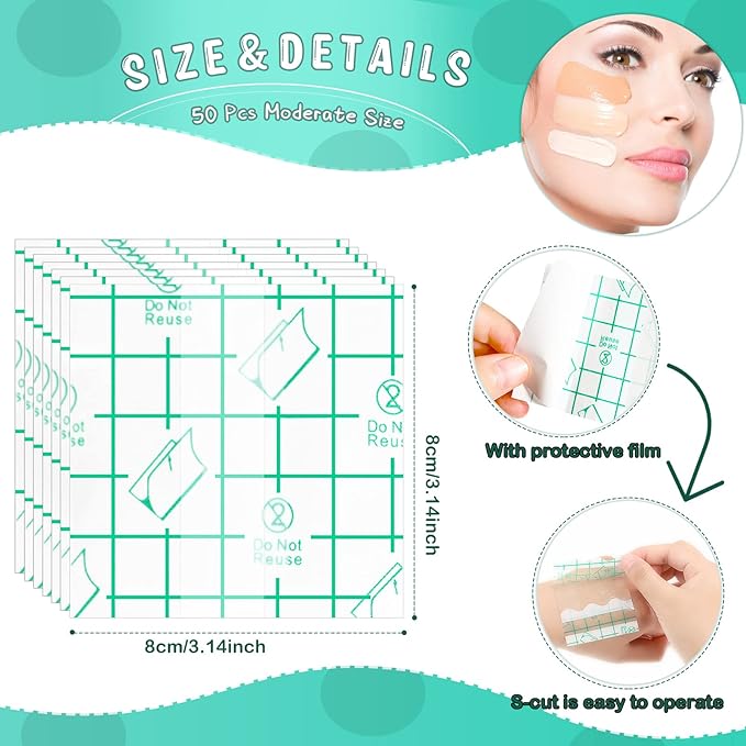 50 Pieces Hand Palette, Single Use Makeup Hand