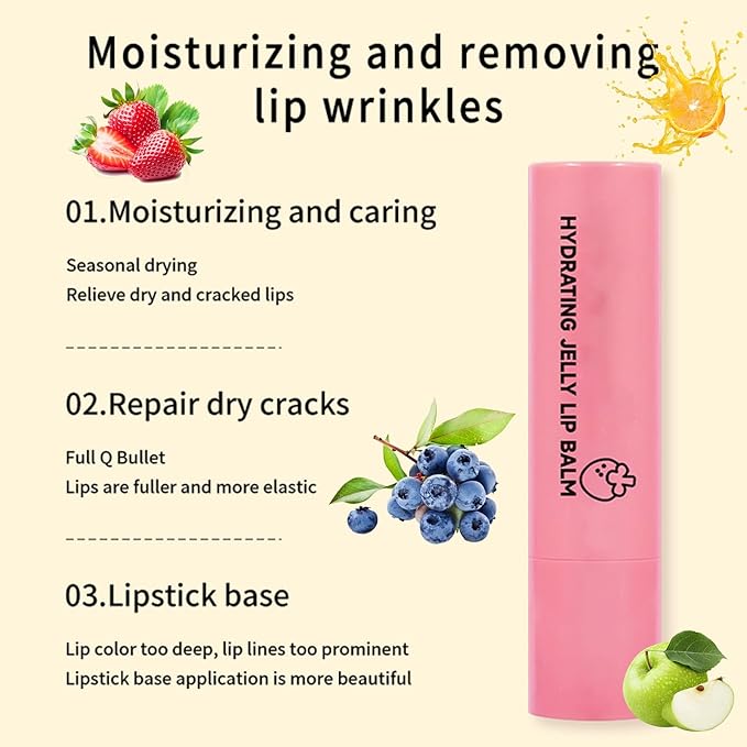 Hydrating Jelly Lipstick,Instantly Hydrating Lip Tint