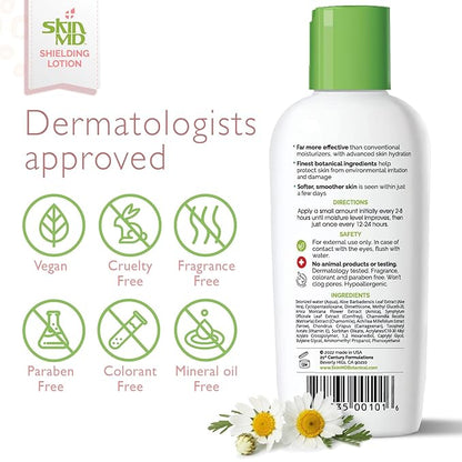 Skin MD Shielding Lotion 4oz. - hydrating, non-greasy, relief & serious protection for sensitive skin