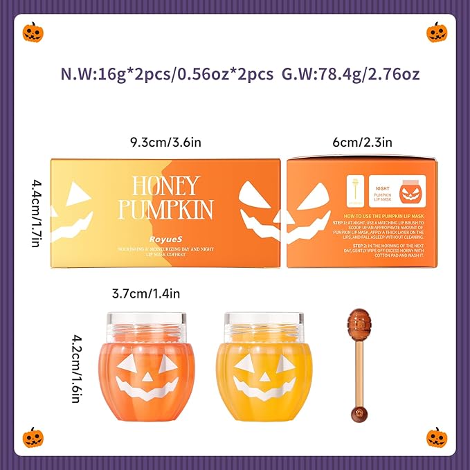 Pumpkin Honey Lip Mask Day Overnight Moisturizing