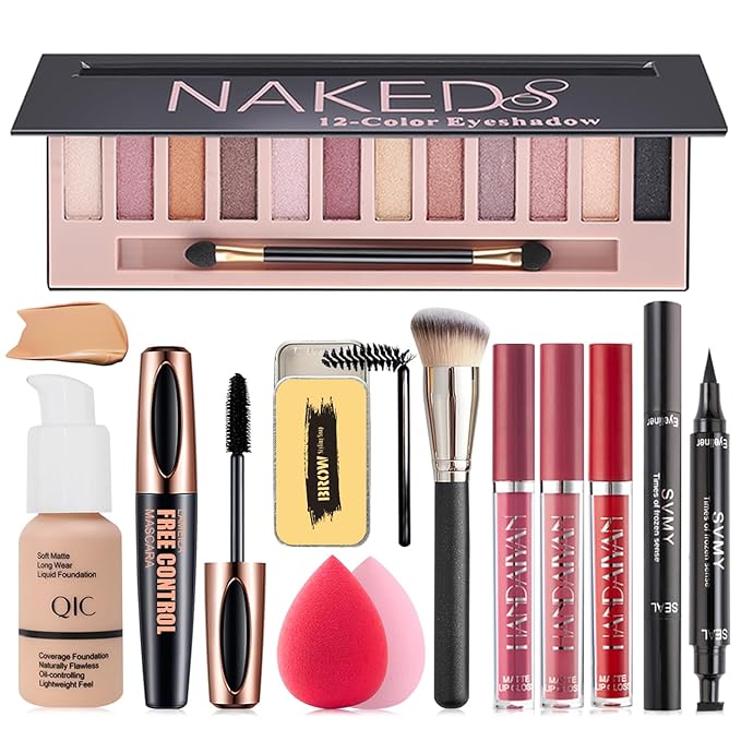 All in One Makeup Kit, 12 Colors Eyeshadow
