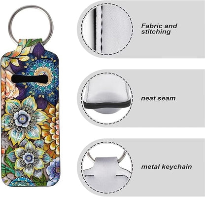 Neoprene Lipstick Cases Cover Chapstick Holder