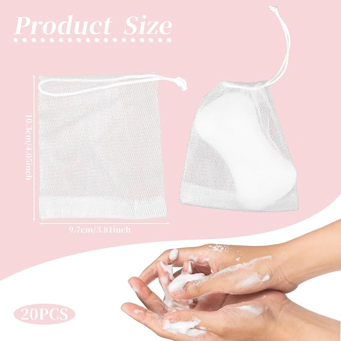 Giantree 20 Pcs Soap Bag, Soap