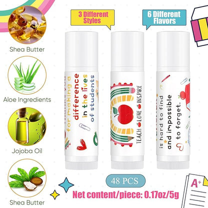 Lip Balm Gift Set for Teacher Moisturizing