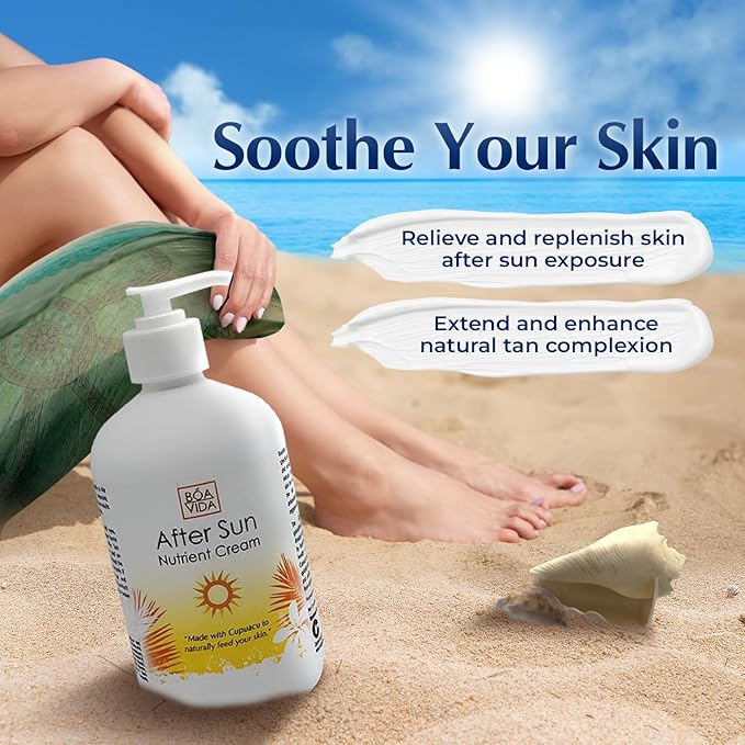 BoaVida After Sun Lotion Nutrient Cream and Tan Enhancer, 16 Ounce