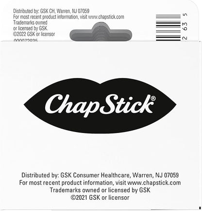 ChapStick Classic Medicated Lip Balm Tubes,