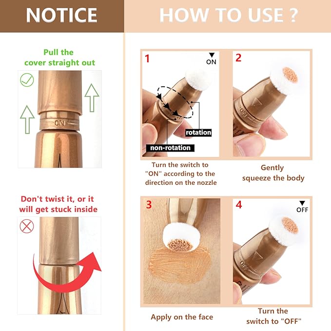 Liquid Bronzer Stick Cream Contour Wand Highlighter Stick Gold Highlighter)