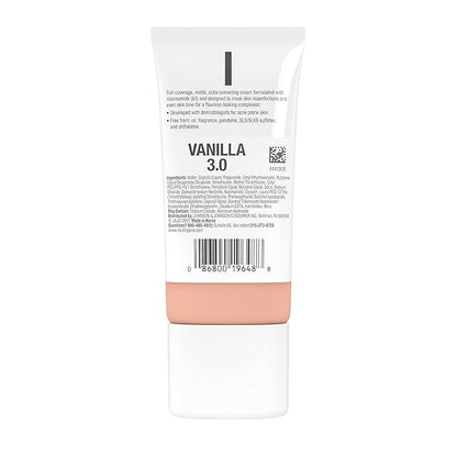 Neutrogena Clear Coverage Flawless Matte CC Cream, Full-Coverage Free, Vanilla, 1 oz
