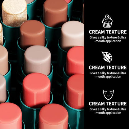 3pcs Face Contour Stick, Highlighter Stick Blush Stick Teen Girls