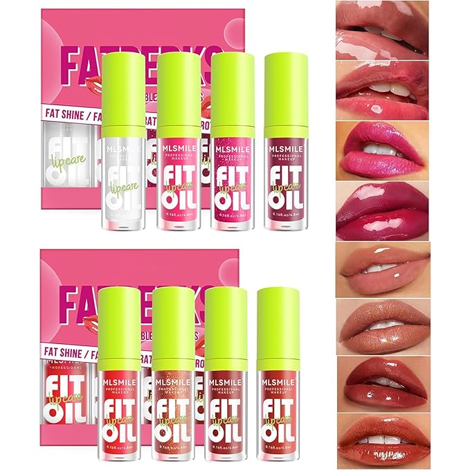 4 Colors Fat Oil Lip Gloss, Lip Oil Gloss,