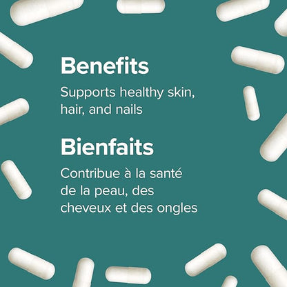 Webber Naturals Biotin Extra Strength 10,000 mcg, 120 Capsules