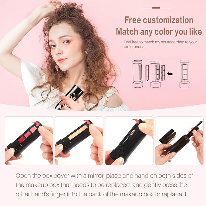 Portable Professional Makeup Kit,Mini Professional Makeup Kit Eyeshadow