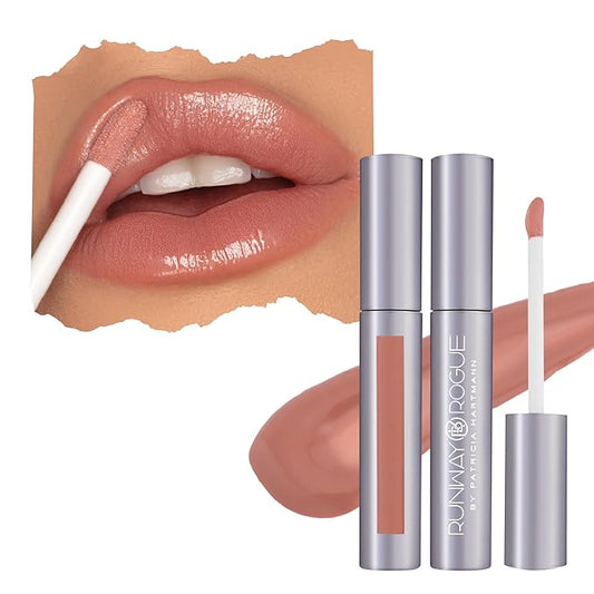 Runway Rogue Classic Lip Gloss, Medium-Sheer Nude Hydrating Rogue