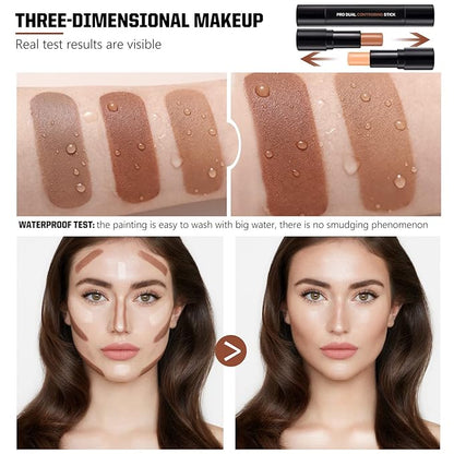4 Colors Cream Contour, Stick Palette, Contouring Concealer,