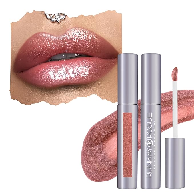 Runway Rogue Classic Lip Gloss, Semi-Sheer Golden Rose Rogue
