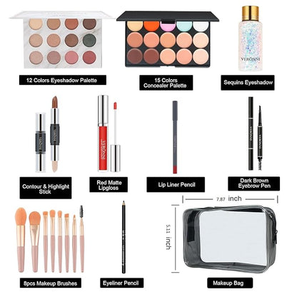 VERONNI Makeup Kit for Girls Women