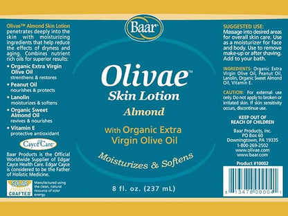 Olivae Skin Lotion & Massage Oil, 8 oz
