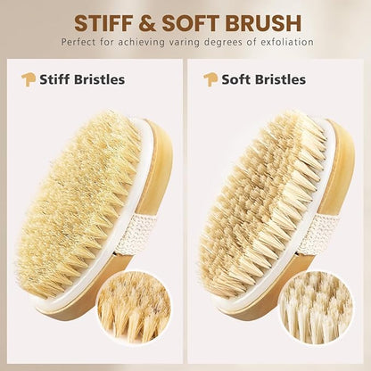 Popchose dry brushing body brush,