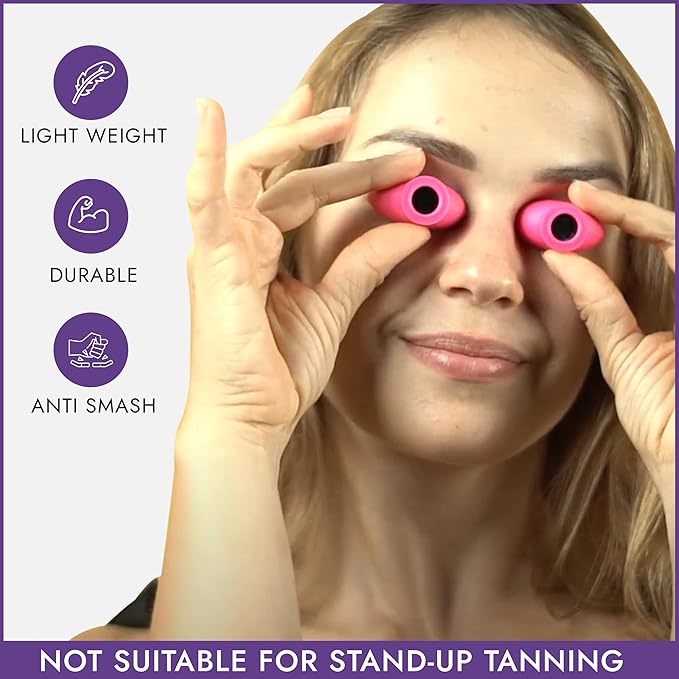 Super Sunnies Slim Flex UV Eye Protection, FDA Compliant Individual Tanning Goggles Eyeshields