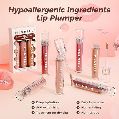 Lip Plumping Gloss, Juicy & Glossy Lip Gloss Plumping