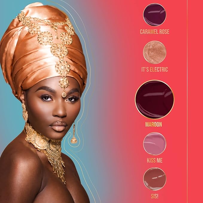 Juvia's Place Lip Gloss Reflect Maroon, Long Lasting Hydrating The Reds & Berries 16 oz