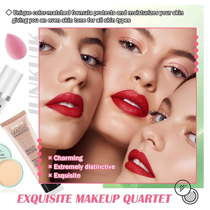 Color Changing Foundation Set,Full Coverage Foundation Liquid Foundation