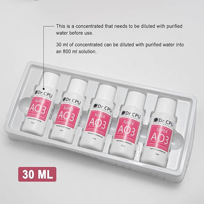 Water Peeling Hydrofacial Skincare Face Moisturizer Cleaning Skin Serum Aqua Peel Concentrated Solution 30ml/1.01oz Per Bottle Dilute to 800ml/27oz Solution Use AS1 SA2 AO3 5 Bottles Per Set(AO3)