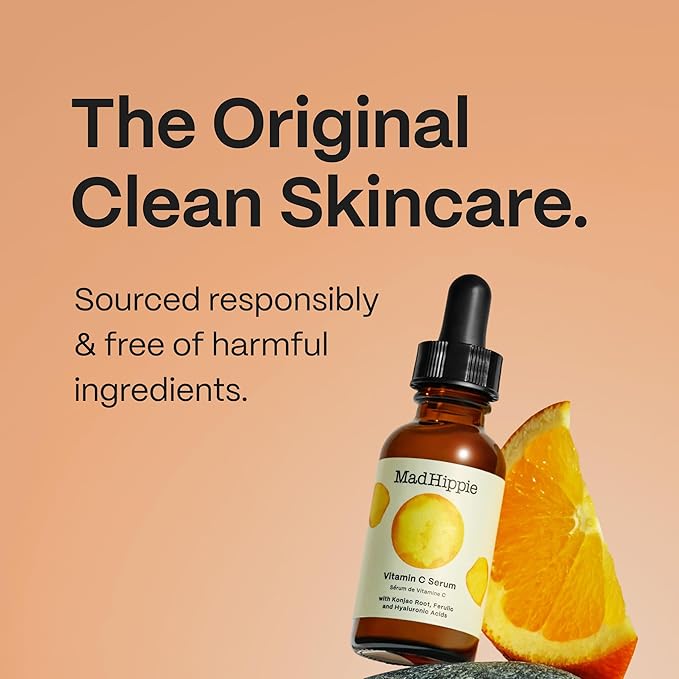 Mad Hippie Vitamin C Serum 2-Pack – Brightening Serum with Hyaluronic Acid, Ferulic Acid, Vitamin E, 1.02 Oz Ea